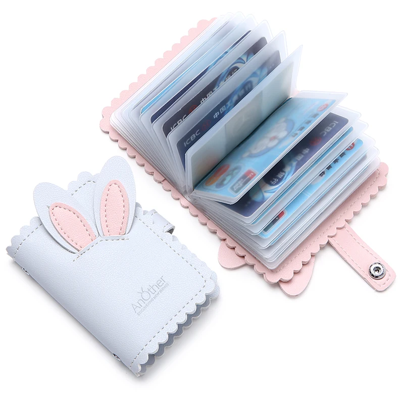 

Anti-theft&degaussing 26 slots compact card bag wallet one package women ultra-thin cute large capacity card package card holder
