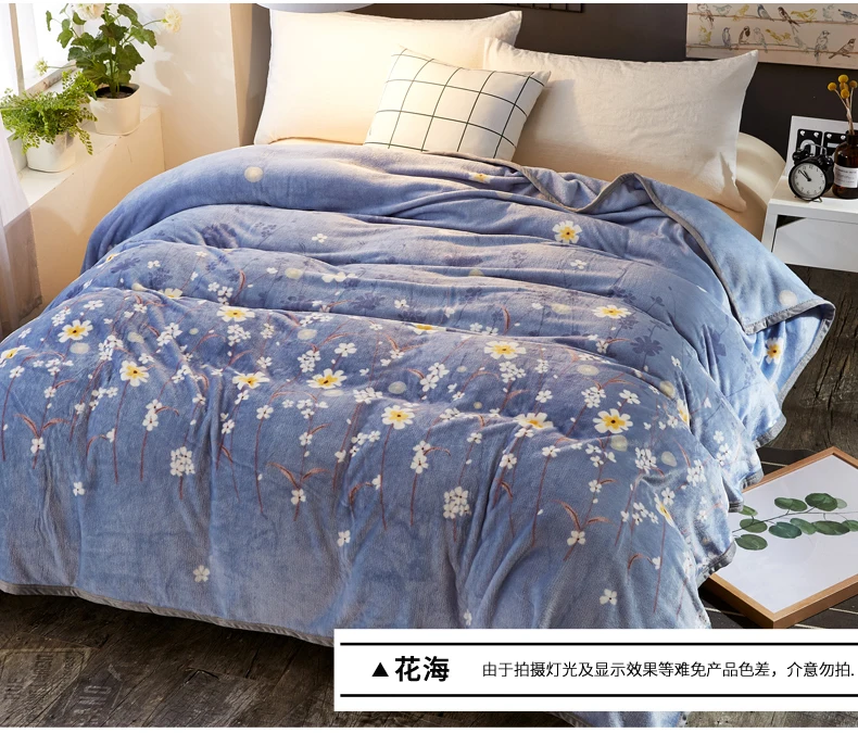 

Winter Berber Fleece Blanket Bed Sofa Double Layer Winter Blanket 150*200cm/200*230cm