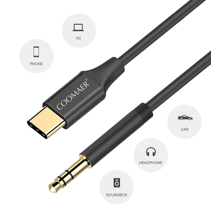 Цифровой сигнальный кабель Переходник USB C на 3 5 мм с соединителем для подключения