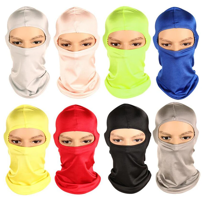 Hot Selling Cycling Face Mask Milk Silk Ski Neck Protecting Thin Breathable Snowboard Wind Outdoor Balaclava Full | Спорт и