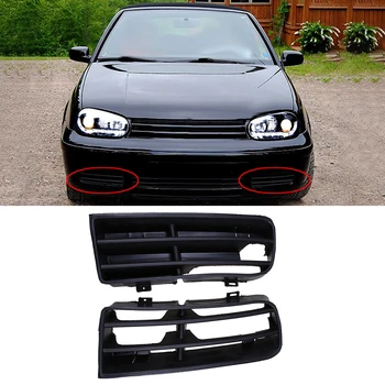 

1 Pair Auto Car Front Lower Bumper Fog Light Insert Grilles L&R Side for 1998-2004 GOLF MK4
