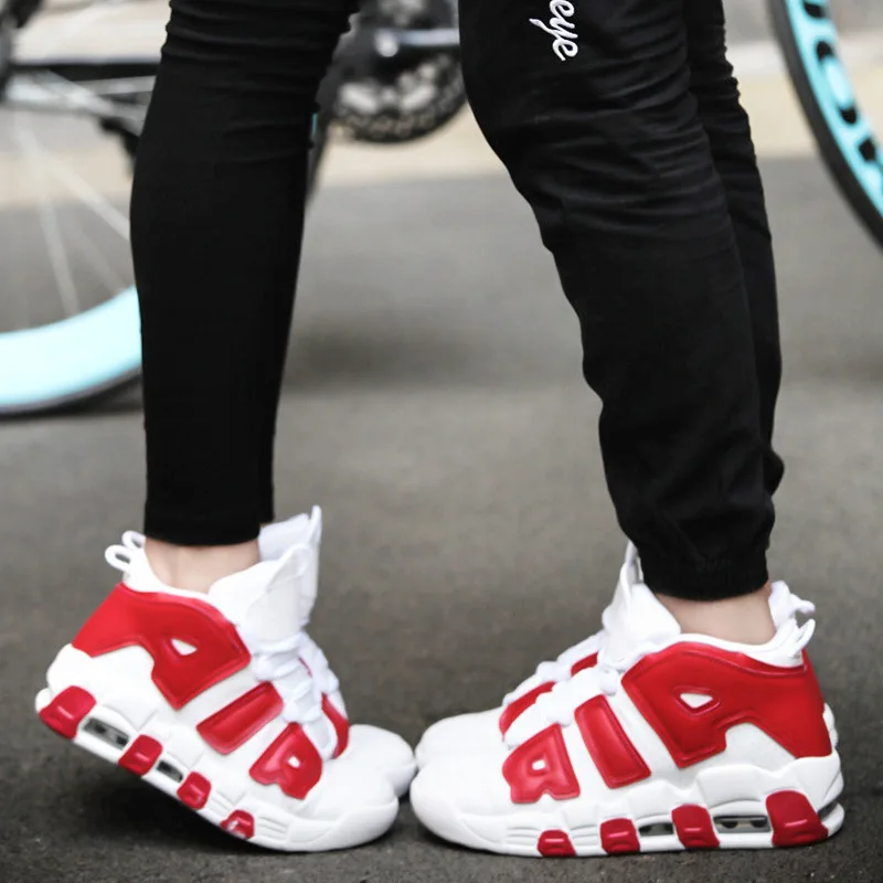 New Arrival Basketball Shoes Men Women Original Air More Uptempo Breathable All Professional Star Shockproof Sneakers