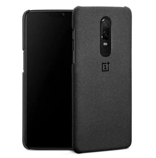 Чехол из арамидных волокон силиконовый песчаник для Oneplus 6 Официальный защитный чехол для телефона бампер - Цвет: sandstone