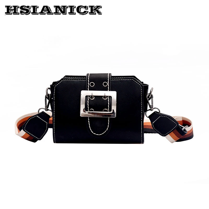 

Super hot sell handbag female 2019 new wide shoulder strap shoulder bag messenger bag retro fashion brand small square handbag