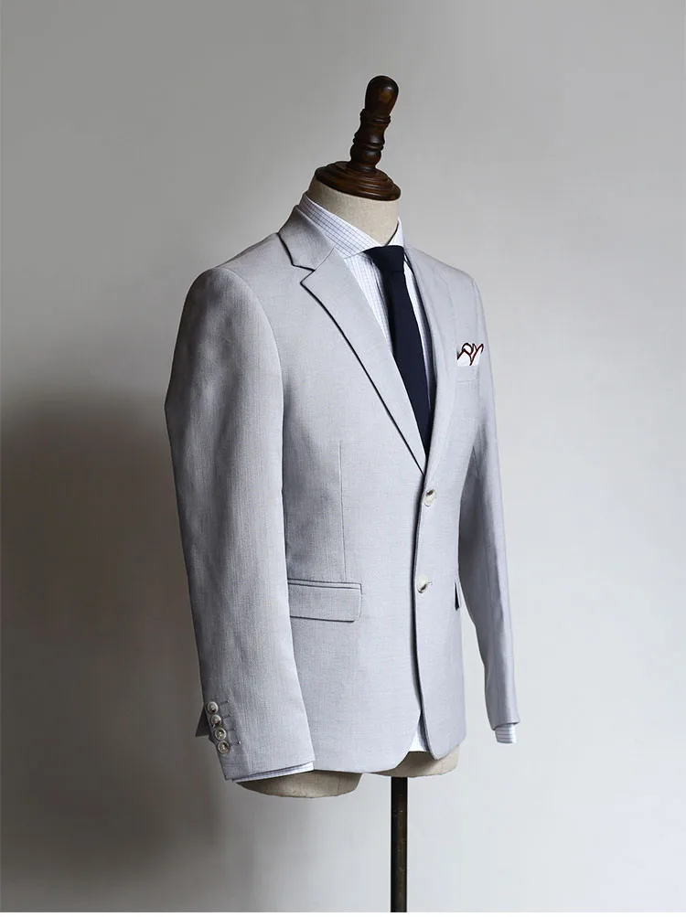 2018 High Quality Silver Single Breasted (Jacket+Pants) 2 Pieces Mens Suits Custom Made Best Men Suits Wedding Groom Tuxedos