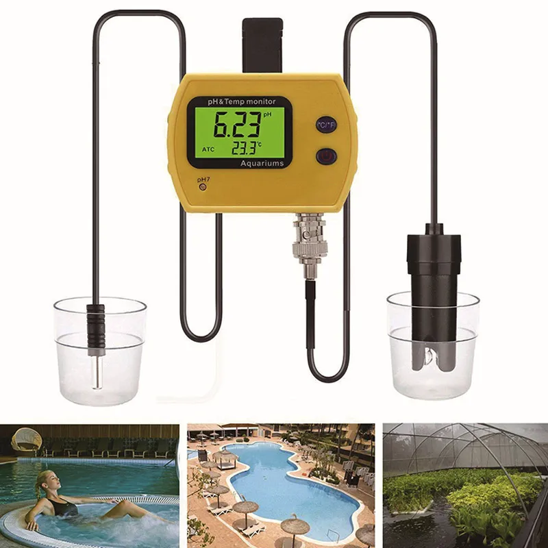 

Digital PH Thermometer Temperature Monitor With Replaceable BNC PH Probe Tool @8 JDH99