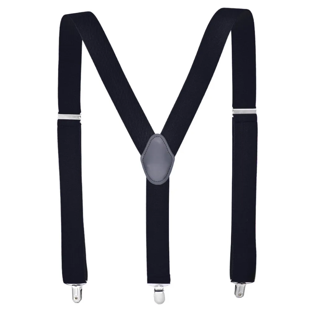 2019 мужские подтяжки для одежды Y-Back 3,5 см Широкий Регулируемый Твердый прямой клип на подтяжки Эластичные подтяжки Suspensorio 3,5