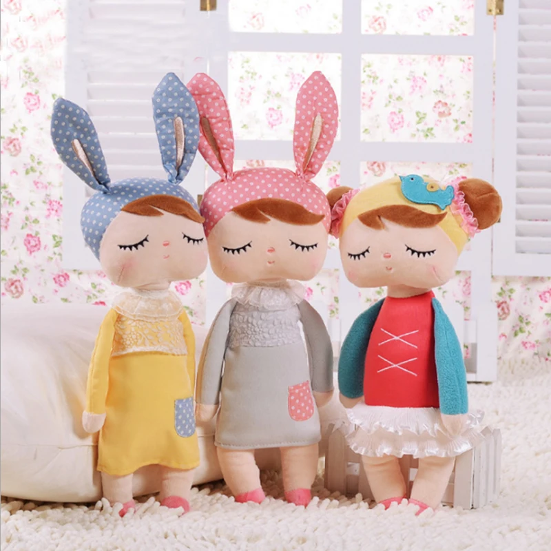 Куклы Metoo Angela Rabbit 35 см детские плюшевые игрушки куклы милые мягкие с животными для