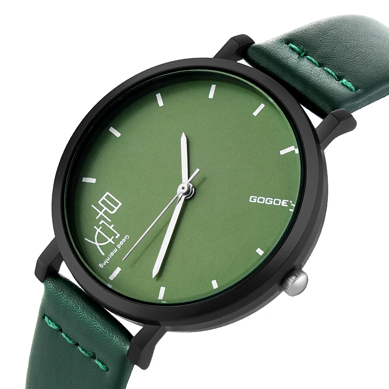 Reloj Mujer 2019 New Brand Gogoey Women Watches Leather Straps Unique Designer Clock Relogio Feminino Bayan Kol Saati huismerk kopen in de aanbieding