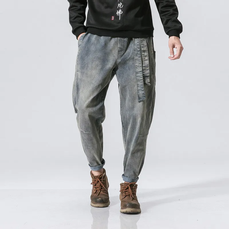 Nuevos Pantalones Vaqueros Harem 2019 Para Hombre De Marca De Moda
