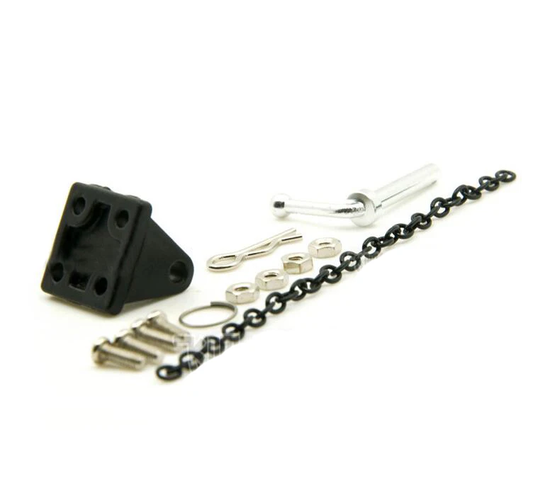 1:10 металлический буксировочный крюк для прицепа Axial SCX10 90027 90028 CC01 D90 TF2 F350 WRAITH RC Crawler