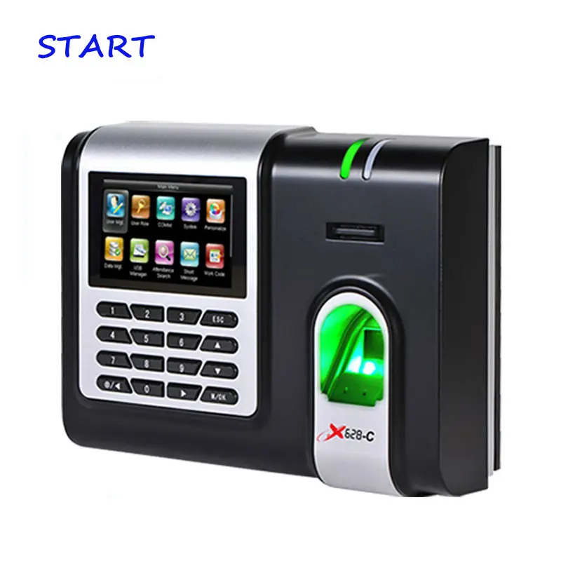 

ZK X628-C Fingerprint Time Attendance 3 Inch Color Screen TCP/IP Biometric Fingerprint Time Clock