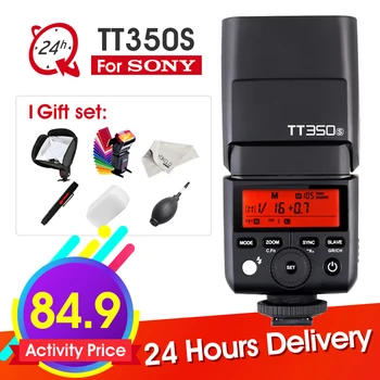 

Godox TT350 TT350S 2.4G 1/8000s TTL GN36 Wireless Speedlite Flash light for Sony camera A7 A7R A7S A7 II A7R II A7S II A6300