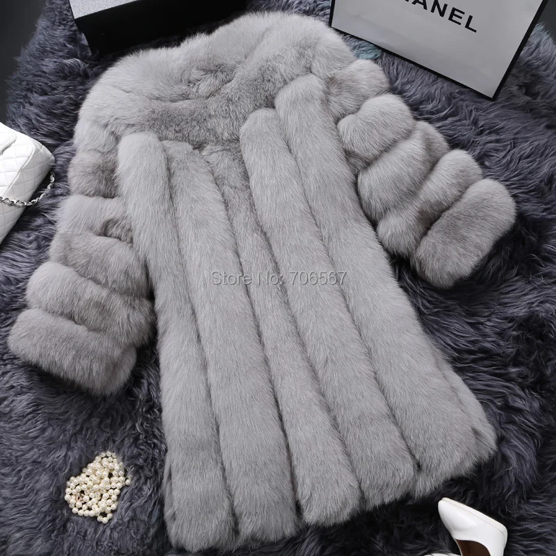 Tatyana Furclub натуральное меховое пальто 70 см длина натуральный мех серебристой лисы Женское зимнее натуральное меховое пальто куртка Верхняя одежда Женская мода
