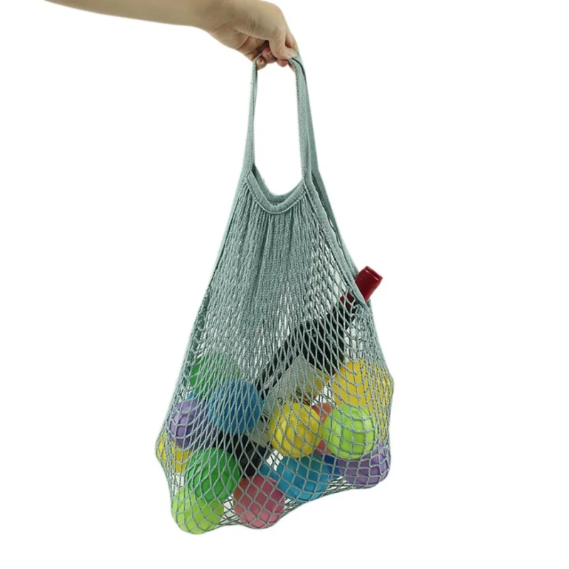 Reusable Mesh Shopping Bag Reusable String Fruit Storage Handbag Totes