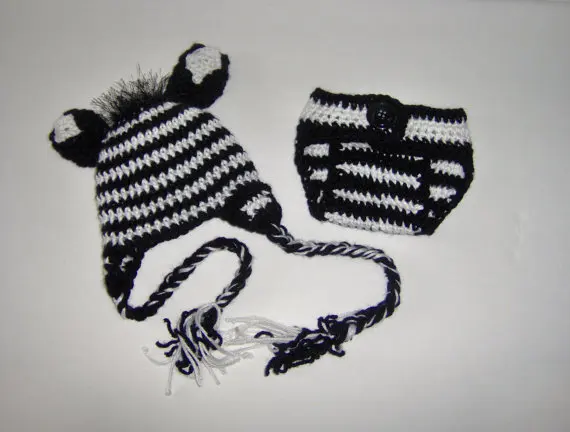 Free shipping,Handmade crochet Striped hair donkey hat