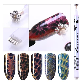 

1Pc Strong Magnetic Nail Stick 3D Cat Eye Effect Magnet Slice for UV Painting Gel Nail Polish UV Lamp for Gel Nail Varnish