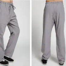 10 цветов Высокое качество хлопок для мужчин кунг-фу Боевые искусства Брюки Тайцзи Тай Чи крыло chun брюки синий/серый/красный