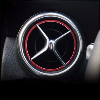 

Aluminum alloy Red Air Vent Outlet For Mercedes/Benz GLA CLA 180 200 220 260 Set Decorative Ring Sale Cover