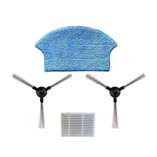 Robot HEPA filter Side Brush Mop Cloth for Midea VCR16 VCR15 Robotic Vacuum Cleaner Parts Accessories Robot HEPA filter Side Brush Mop Cloth for Midea VCR16 VCR15 Robotic Vacuum Cleaner Parts Accessories