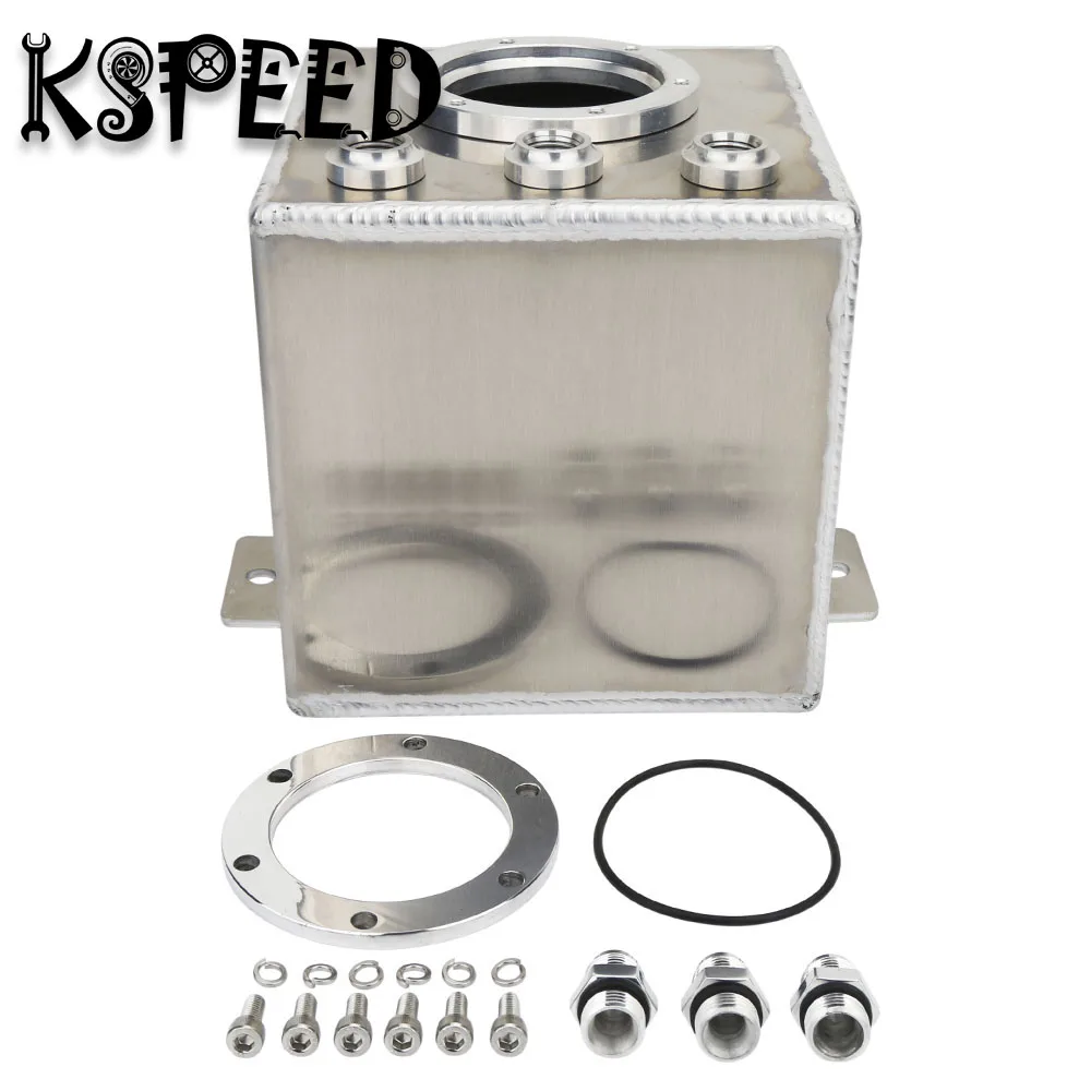 

2L Raw Billet Aluminum Fuel Surge Tank for 044 Fuel Pump 6AN