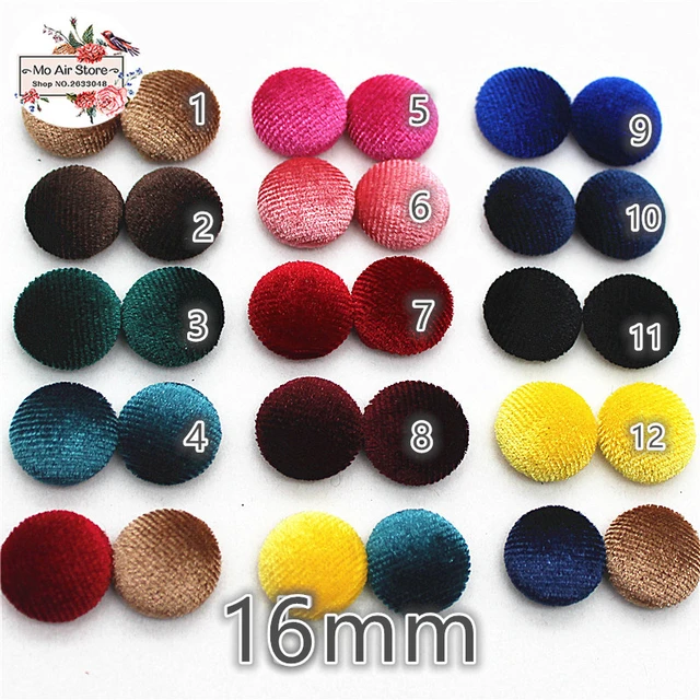 Flat Back Fabric Covered Buttons  Diy Covered Buttons Flat Back - Colorful  Heart - Aliexpress