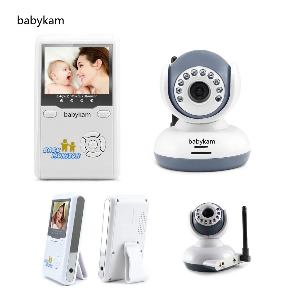 

babykam baby monitor without wired 2.4 inch TFT LCD IR Night Vision 2 way talk 2X Zoom