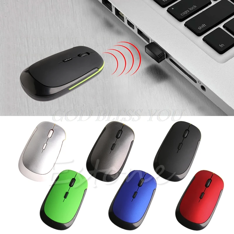 Ультра-тонкий мини USB 2,4G 2,4 GHZ беспроводная оптическая мышь Мыши 1600 DPI Ультра-тонкий мини USB 2,4G 2,4 GHZ беспроводная оптическая мышь Мыши 1600 DPI