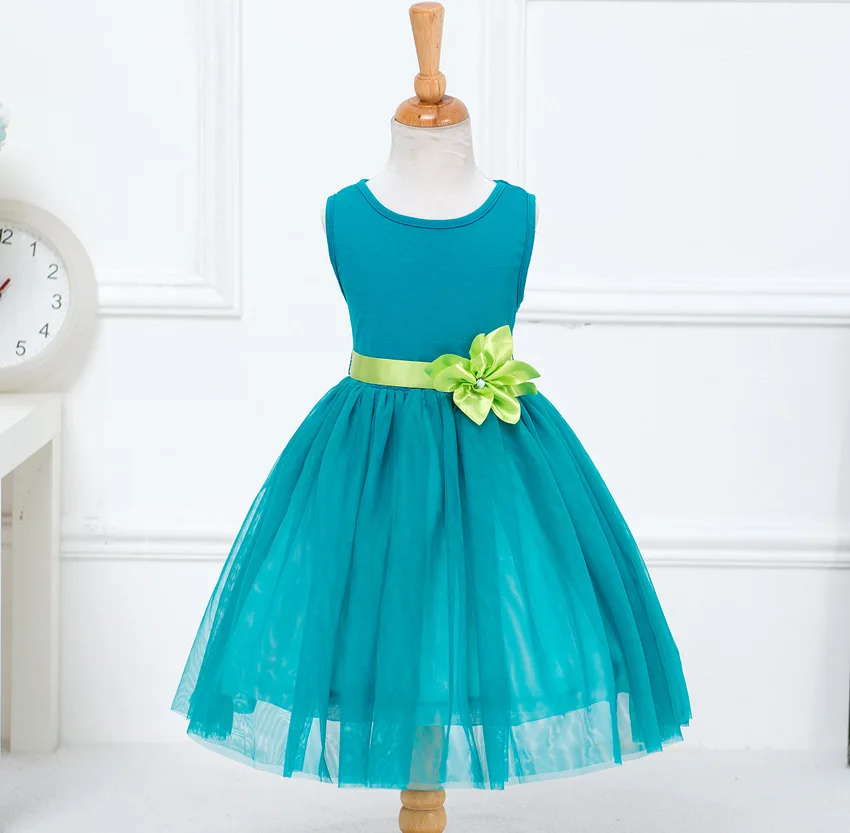 

Vetement Enfant Summer Dress for Baby Girl 2-8 Age Bebes Summer Children Dress Sleeveless Princess Dresses vestidos ninas verano