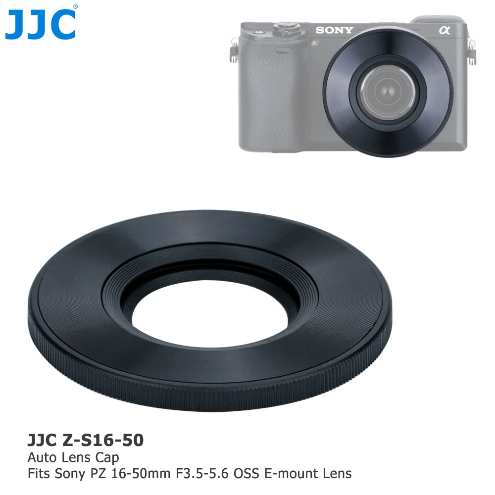 JJC Camera Auto Lens Cap for Sony 16 50mm f/3.5 5.6 OSS Alpha E mount