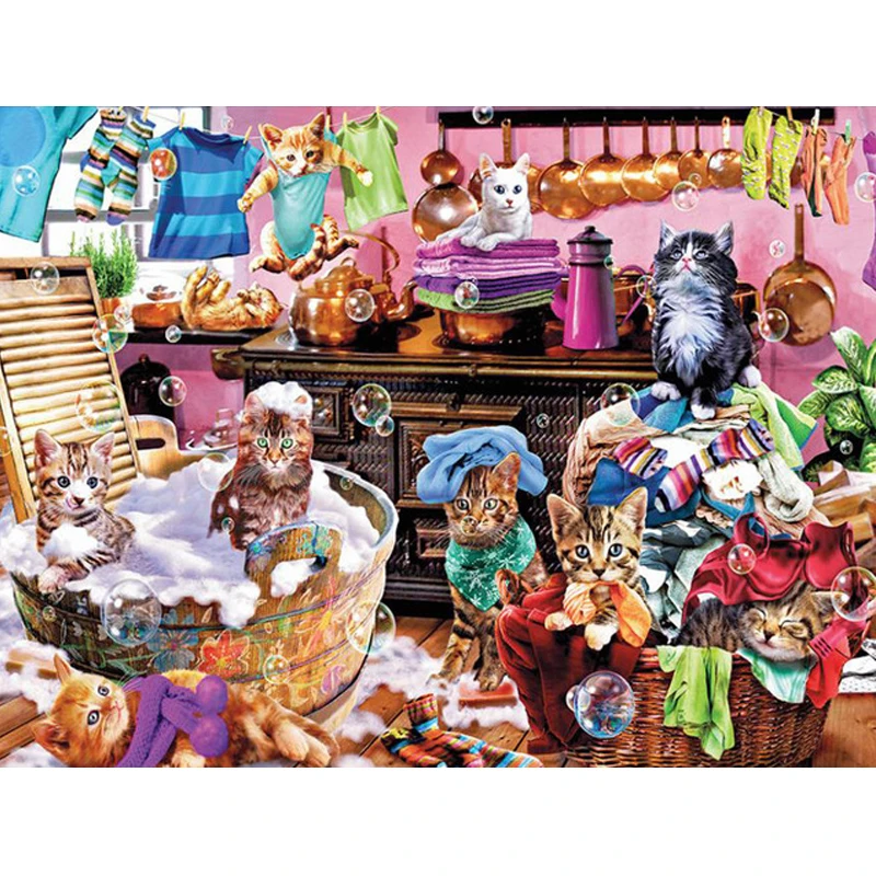 Cute Cats Animal Party 5d diy Diamond Paintings Full Drill Rhinestone Embroidery Diamond Mosaic Kit Cross Stitch Wall Home Decor Cute Cats Animal Party 5d diy Diamond Paintings Full Drill Rhinestone Embroidery Diamond Mosaic Kit Cross Stitch Wall Home Decor