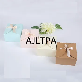 

100pcs/lot Gift Box Rustic Wedding Decoration Baby Shower Candy Packaging Box Cartons Chocolate Party Wedding Gifts box CT0109