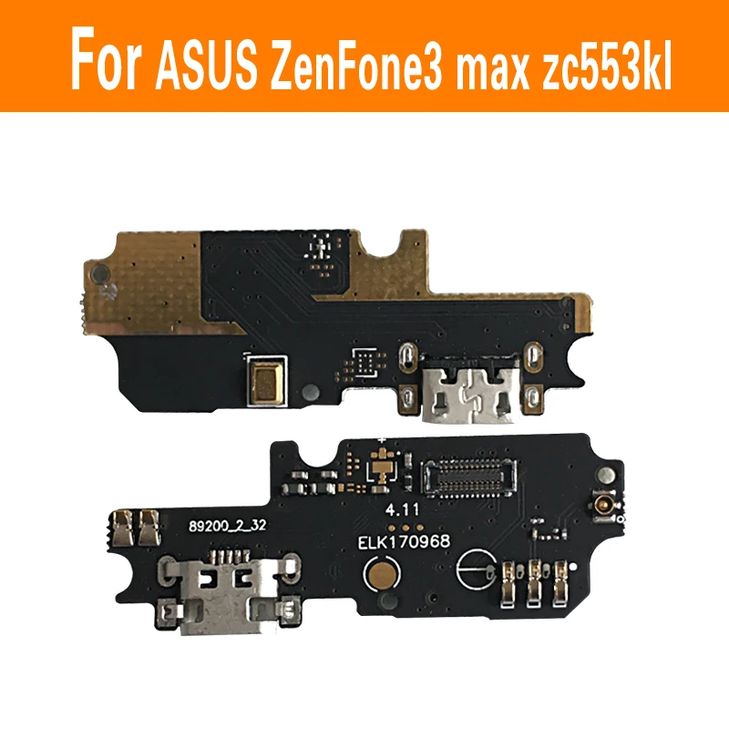 

Шлейф с коннектором для синхронизации данных для Asus zenfone 3 MAX ZC553KL, 5,5 дюйма, микрофон + USB-разъем для зарядного устройства, док-порт, шлейф