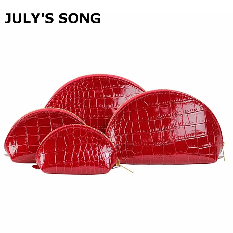 Продажа Шт. 4 шт. роскошный Аллигатор узор искусственная кожа Женский косметички на молнии набор 4 шт. Макияж Сумки Набор Леди Мода Органайзер сумки