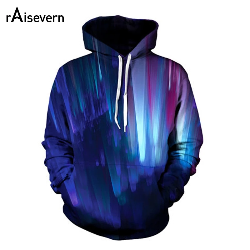 

Raisevern Aurora Borealis All Over Print 3D Hoodie Men Women Unisex Fashion 3D Sweatshirts Hoody Tops Plus Size 3XL Dropship