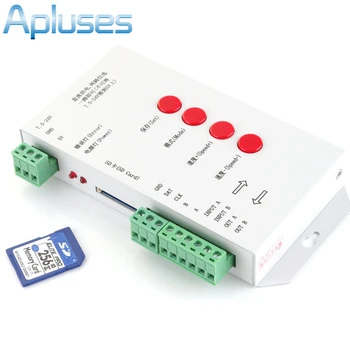 

T-1000S SD Card LED Controller Pixel LED Control Pixel Controller Support DMX512 WS2801 WS2811 WS2812B LPD6803 RGB Controller