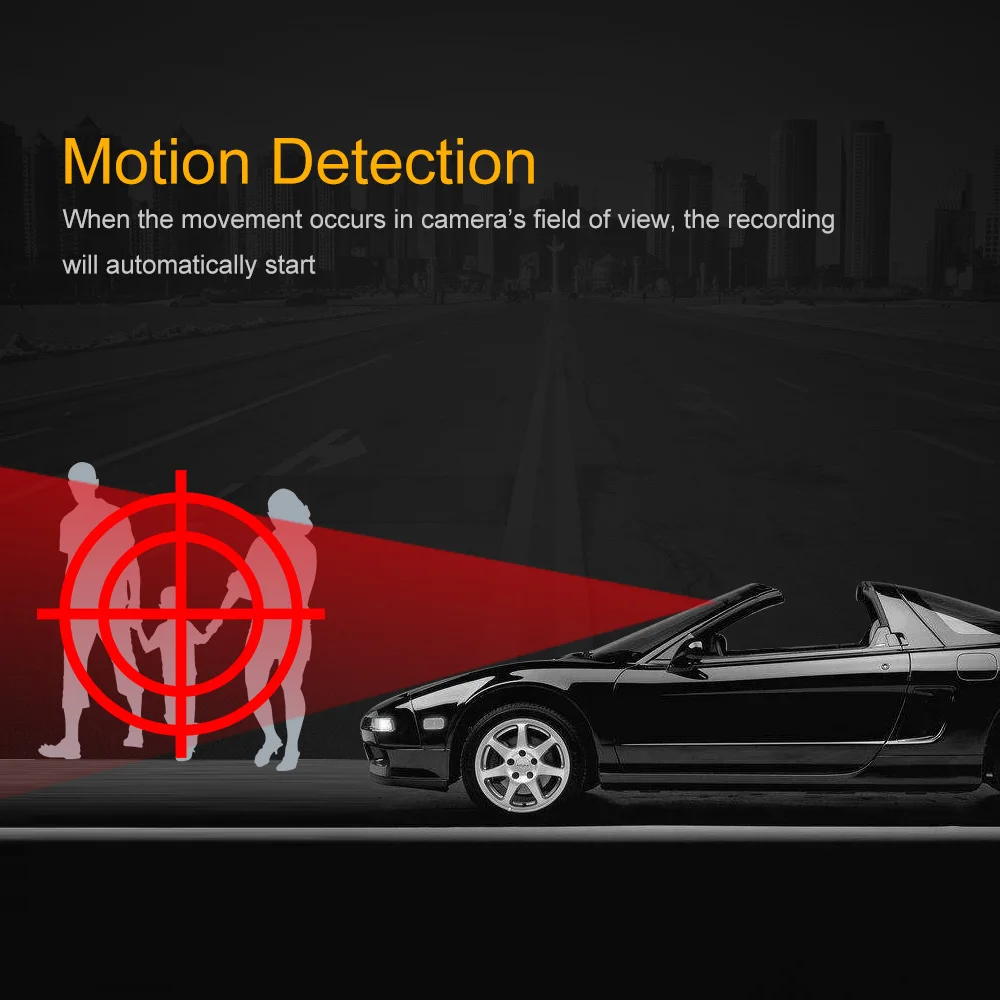 KKmoon 3," двойной объектив Автомобильный dvr регистраторы камера видеокамера автомобиль местоположение/светодио дный LED ночное видение/обнаружения движения/петля запись