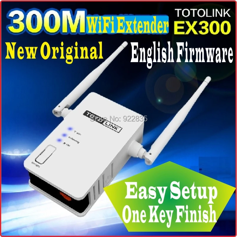 One Key Finish Setup [English Firmware] Totolink 300Mbps WiFi Universal Repeater WiFi Range