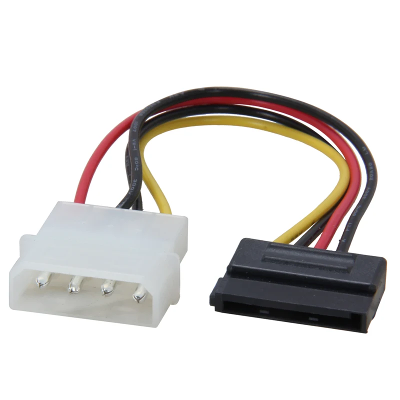 6 дюймов Molex 4 контактный разъем LP4 для SATA 15 адаптер питания конвертер кабель Шнур