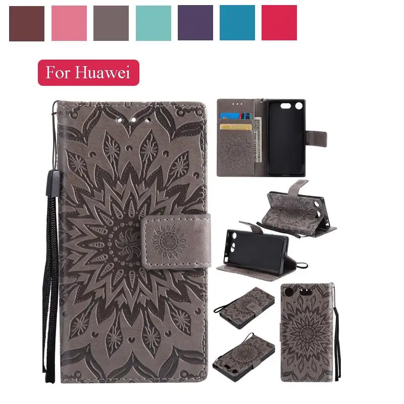 

For Huawei Nova CAN-L01 CAN-L11 CAN-L12 Flip Magnetic PU Leather Stand Wallet Phone Case Coque Cover with Card Slot