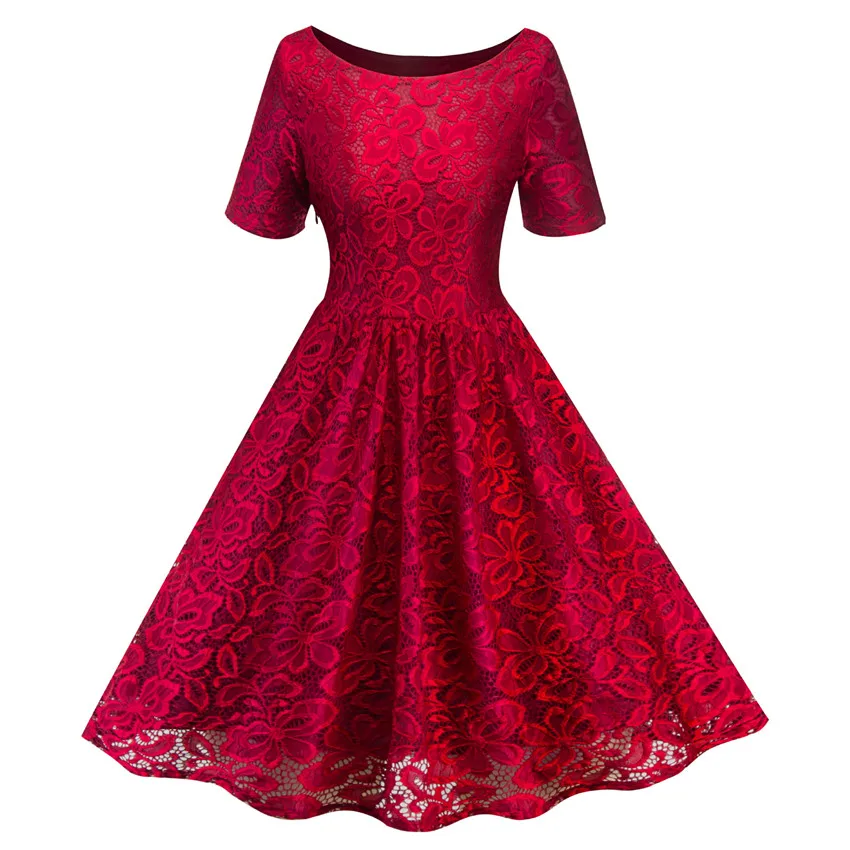 SZSY2255 # кружевные короткие платья винного красного зеленого темно синего цвета