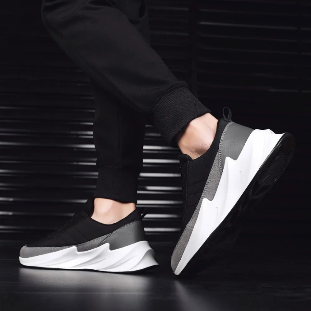 2019 Men's outdoor retro round head running shoes wild casual shoes mesh breathable non-slip sneakers homens for male 40J14 (10)