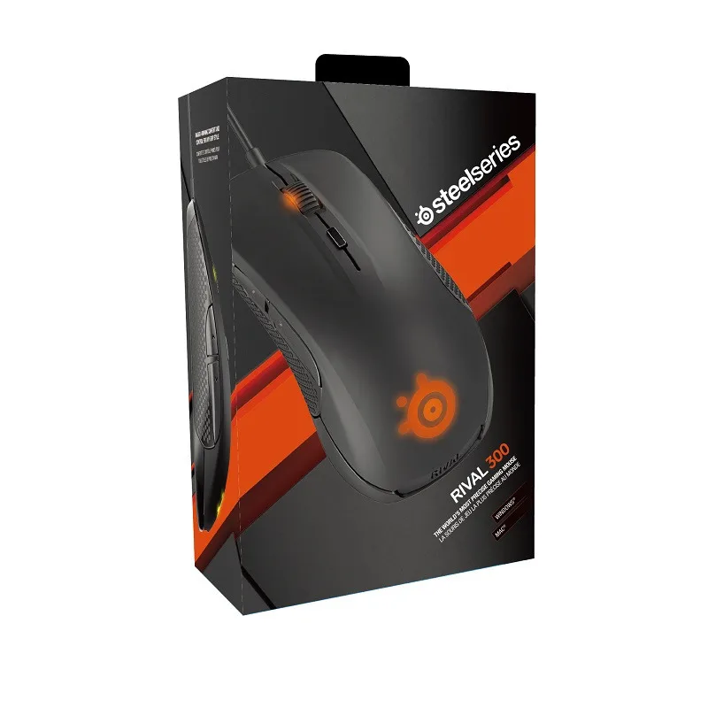 Игровая мышь Steelseries RIVAL 300/300 S, оптическая мышь, светодиодный, эргономичный бренд, компьютерные аксессуары, мышь для геймера - Цвет: All new Rival 300