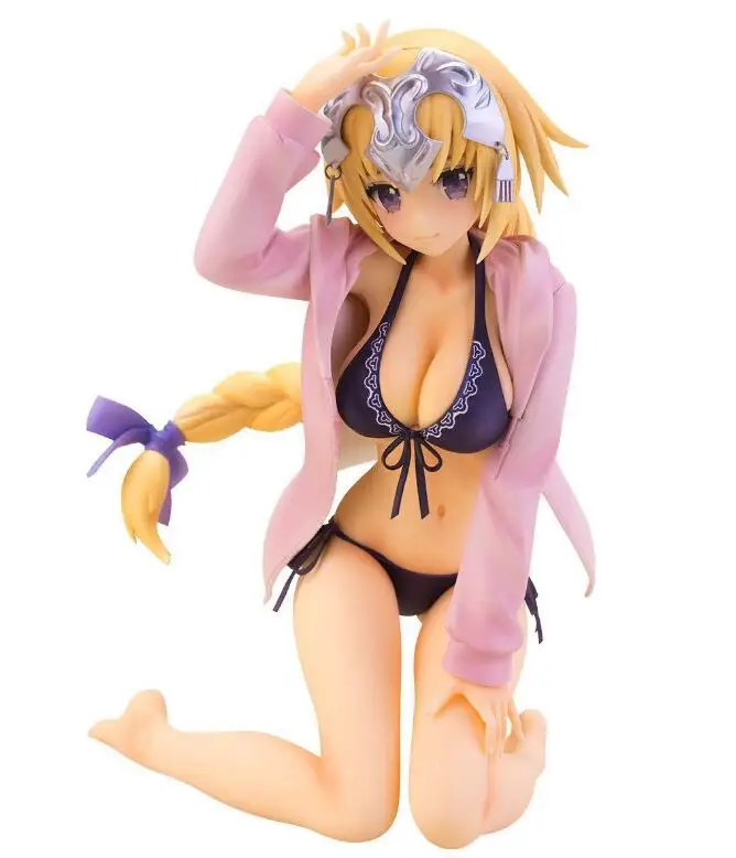 

Anime Fate/Extella Joan of Arc anime action gift swimsuit bikini version model saber sexy figures dolls PVC KA510