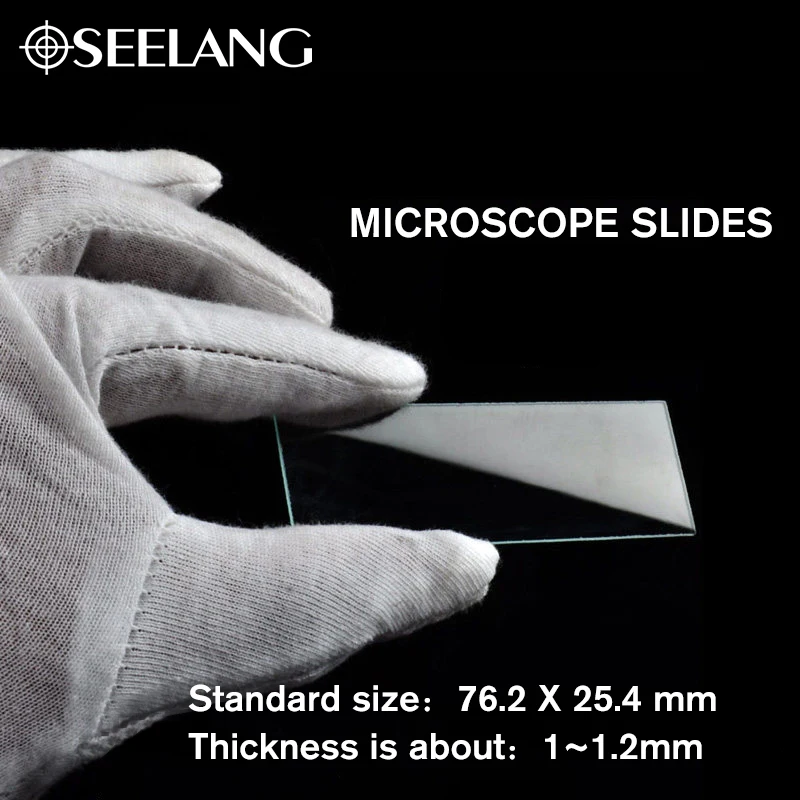 Biological Microscope Slides 50pcs +100pcs Cover Glass Slips for Preparation of Specimen Microscope Slides Glass Cover Slips 2