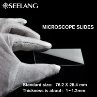 Biological Microscope Slides 50pcs +100pcs Cover Glass Slips for Preparation of Specimen Microscope Slides Glass Cover Slips 2
