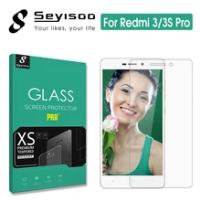 100% Original Seyisoo 2.5D Highly Responsive Screen Protector Tempered Glass For Xiaomi Redmi 3 Pro 3S 3X Xiomi Redmi3 S X Film