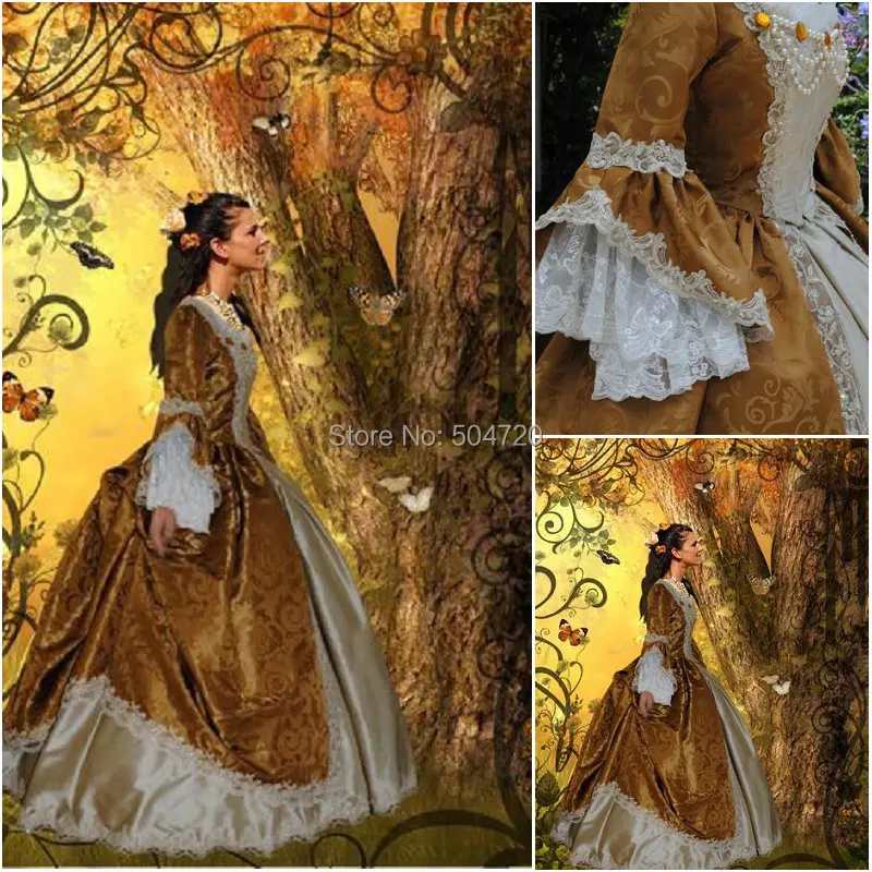 R-009 викторианской готический/Гражданская война Southern Belle свободные бальное платье Хэллоуин винтажные наряды индивидуальный заказ