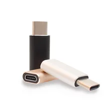 Алюминиевый USB 3,1 type-C штекер для Micro USB Женский USB-C кабель адаптер Тип C конвертер для Macbook Nokia N1 ChromeBook Nexus