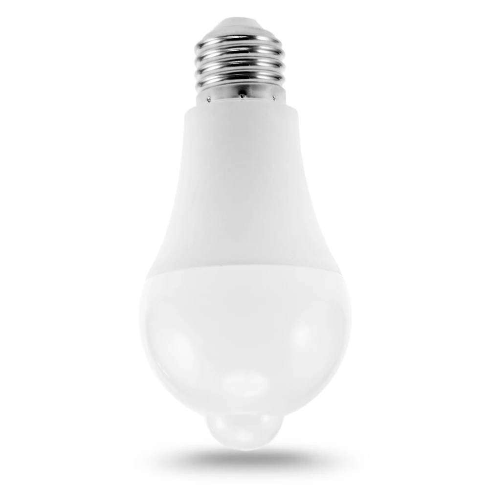 Infrared Motion Sensor LED Light Bulb Lamp Screw Base For Indoor